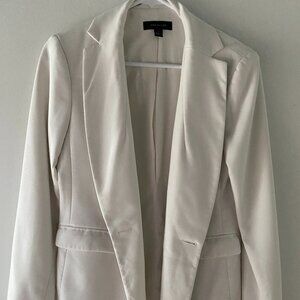 White Ann Taylor Oversized Blazer Size 0
